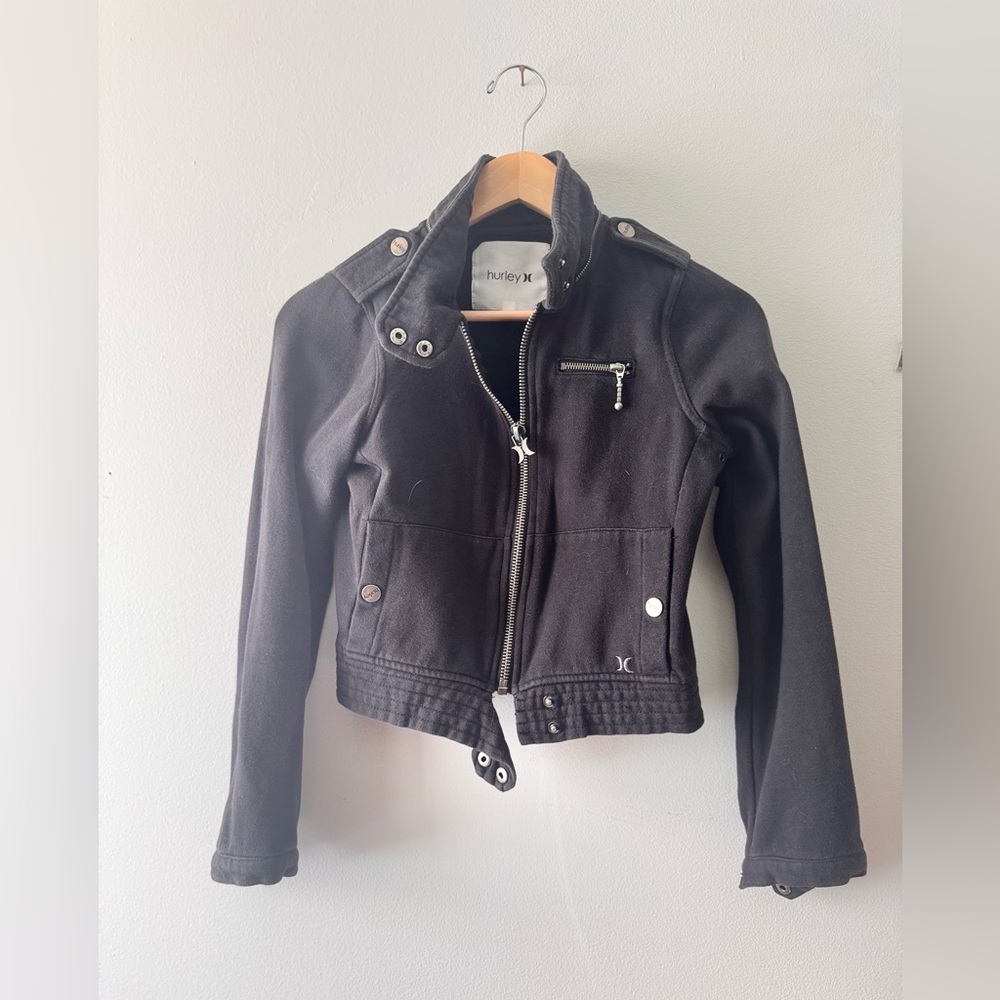 Hurley Black Bomber Jacket